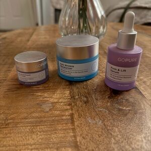 Skincare Moisturizer Set - Purple, Blue, and Silver